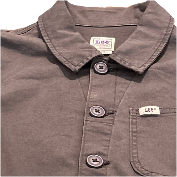 Lee Heritage Coverall Women’s Small Dark Muted Gray Button-Up Jumpsuit - Picture 11 of 11